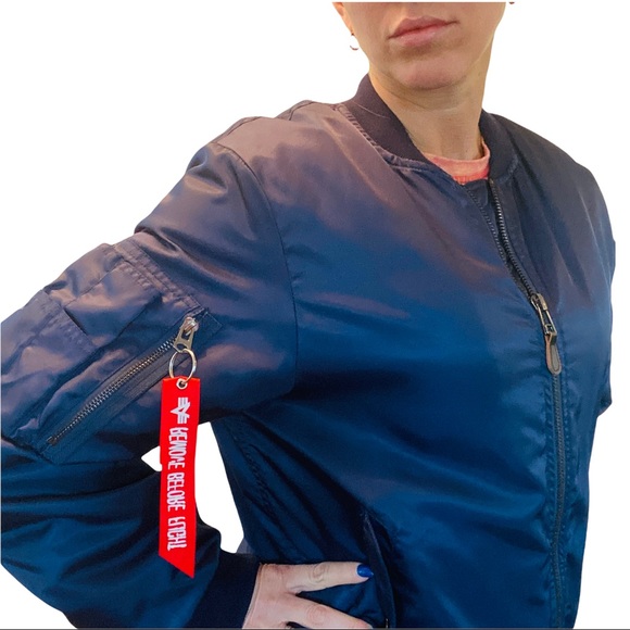 Kanye West X Yeezy Tour Bomber Jacket Navy with Cross EUC/Like New Unisex: Large - Picture 3 of 16